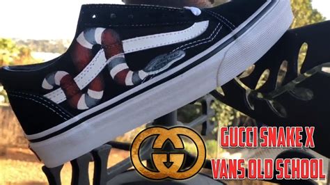 gucci snake patch vans|vans x gucci swatches.